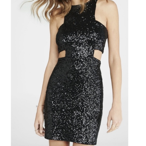 Teeze Me Dresses & Skirts - Last chance ⚠️ Teeze me black sequin cutout dress!